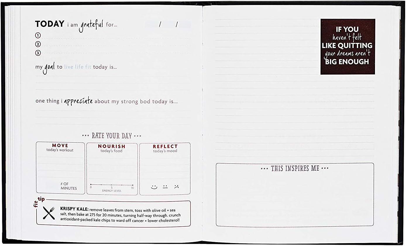 Fitlosophy Fitspiration Journal: 16 Weeks of Guided Fitness Inspiration, Goal Getter : Sports & Outdoors