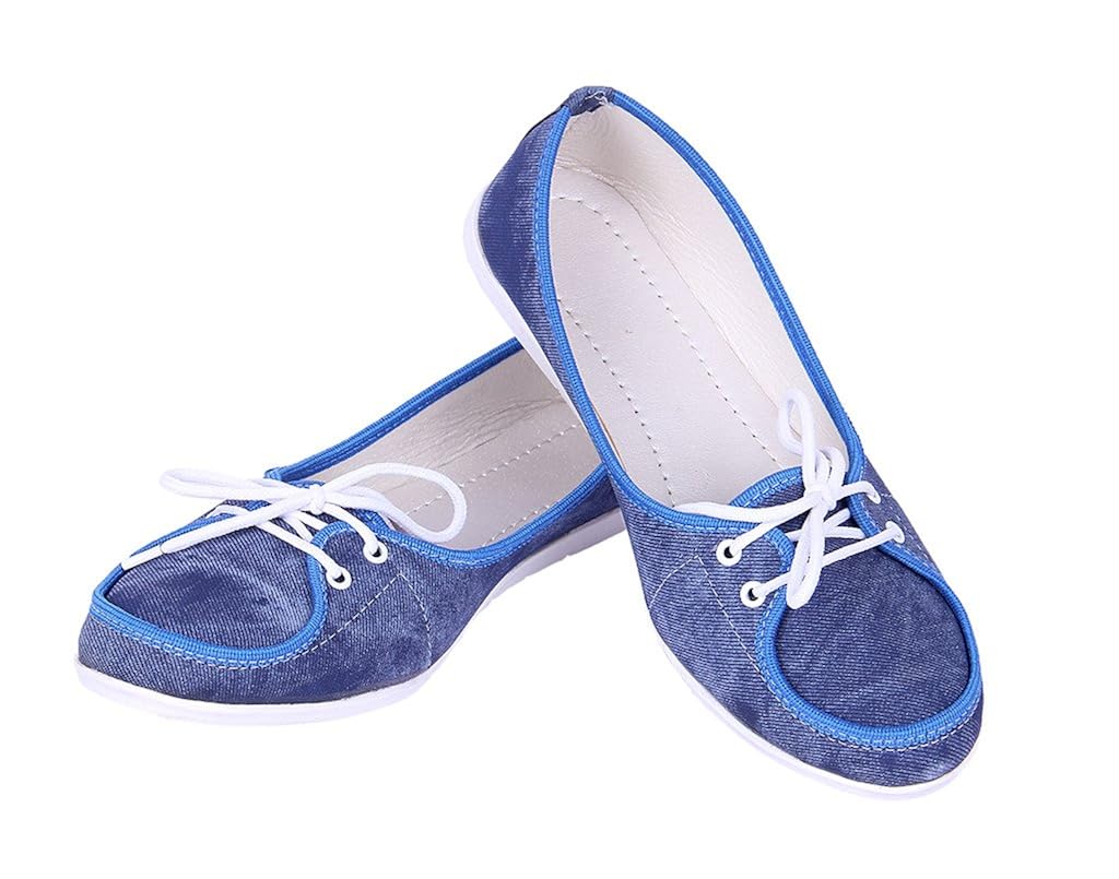 goyal blue denim lace bellies