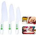 Curious Chef 3-Piece Nylon Knife Set for Kids, Dishwasher Safe Tools, Made with BPA-Free Plastic, Real Kitchen Kit