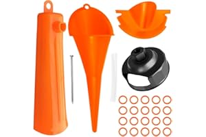 IBETTER Oil Change Kit for Harley, Oil Filter Wrench,Crankcase Fill Tool,Primary Case Oil Funnel,Drip-Free Oil Filter Funnel Set, 20 O-Rings, for Harley Davidson Accessories