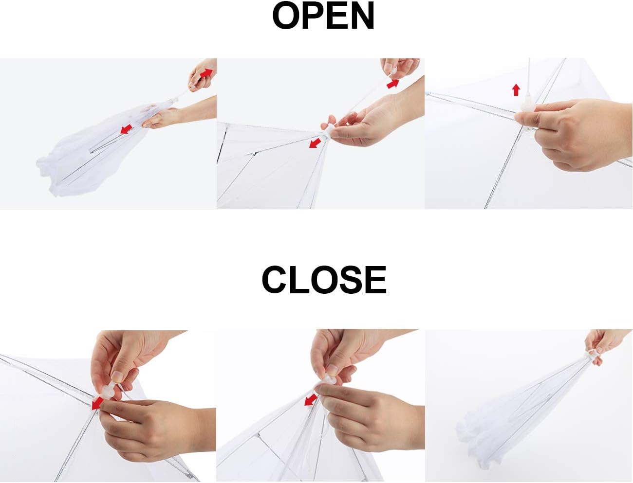 ilauke 5 Pack Pop Up Mesh Screen Food Cover - Image 4