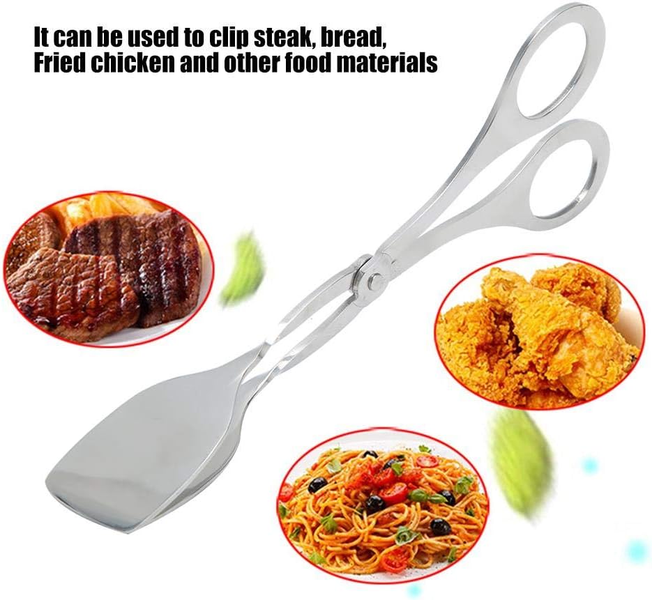 TOPINCN Scissor Cooking Tongs Stainless Steel BBQ Clip Buffet Food Tongs Baking Bread Steak Kitchen Clamp for Kitchen Serving Tool(Food Tong) - Image 5