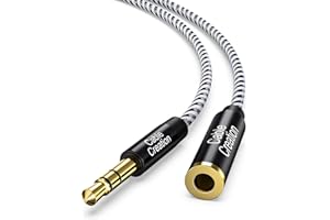 3.5mm Headphone Extension Cable, CableCreation 3.5mm Male to Female Stereo Audio Cable for Phones, Headphones, Speakers, Tablets, PCs, MP3 Players and More, (10ft/3m)