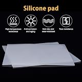 BENECREAT 2Pcs White Silicone Rubber Sheet 200x200x2mm High Temp Gasket Board view 7