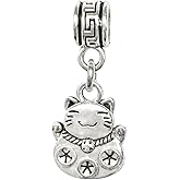 LaBenie Dangle Lucky Cat Charm Bead