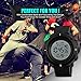 Mens Watch, Outdoor Sport Watches for men Military Waterproof LED Electronic Wristwatch Back Light 50M Water Resistant Stopwatch Alarm - Black