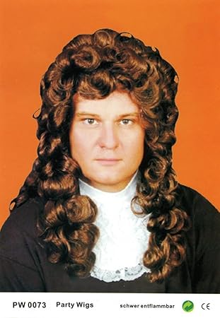 Qubeat Wig Men Women Long Brown Curly Carnival Baroque Amazon Co