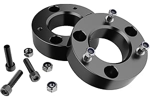 Lifronkit F150 2.5in Leveling Lift Kit, 2.5" Front Suspension Lift Kit Forged Strut Spacers for 2004-2024 Ford F150 2WD 4WD, Expedition, Mark LT, 6061-T6 Aluminum Level Kits CNC Machine Black Anodized