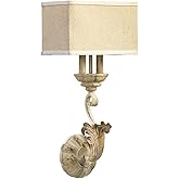 quorum lighting Florence - 2-Light Wall Mount in Transitional Style - 10.5 Inches Wide by 22.75 Inches High