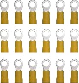 All Trade Direct 20x Yellow 10.5mm Ring Insulated Crimp Terminals 4-6mm2 12-10 view 2
