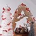 Christmas Tree Cardinal String Lights, Red Snow Bird Decorative Ornaments 10 ft 40 LEDs Battery Operated with Remote Timer for Wedding Birthday Parties Bedroom Home Holiday Decoration