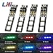 LHI 7 Colors RGB 5050 LED Strip Night Light 12V with DIP Switch 30mm Wire for ZMR250 QAV250 FPV 250 RC FPV Quadcopter (4PCS)
