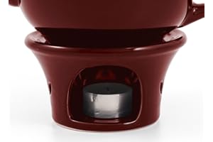Metropolitan Tea Burgundy Ceramic Teapot Warmer
