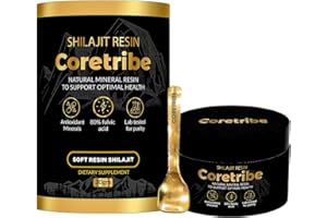 CORETRIBE® Royal's People Choice Pure Himalayan Organic Shilajit Resin, Complex for Energy, Strength & Immunity, for Men & Women with True Gold Content, 30 Grams