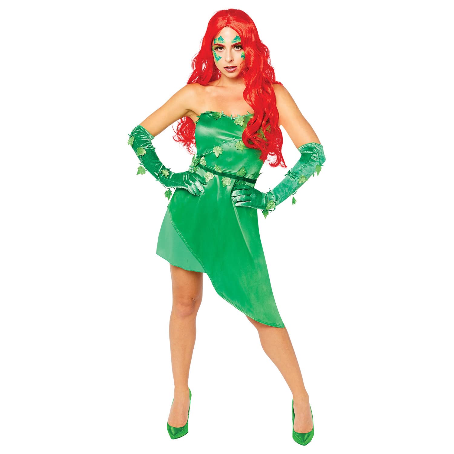 (Fix 2/1) (9908903) Adult Ladies Poison Ivy Costume Dress (UK 10-12)