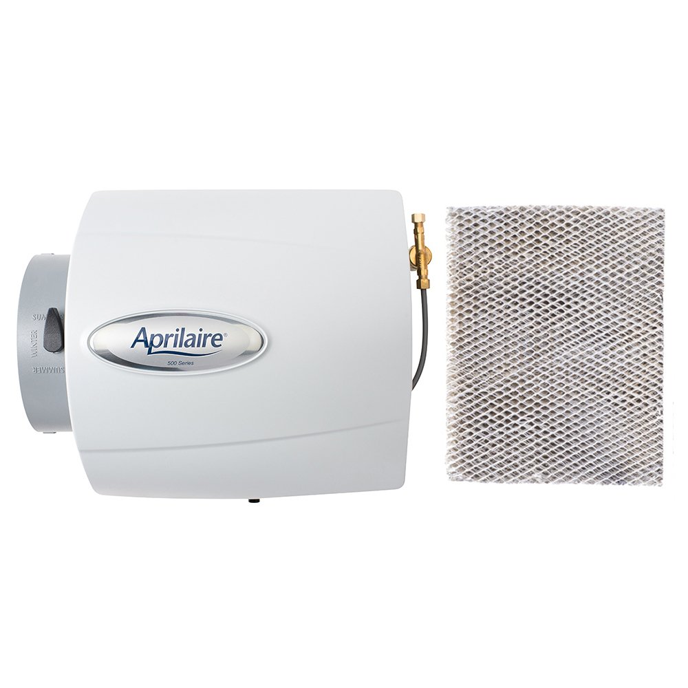 Aprilaire 500M Whole House Humidifier, Manual Compact Furnace Humidifier