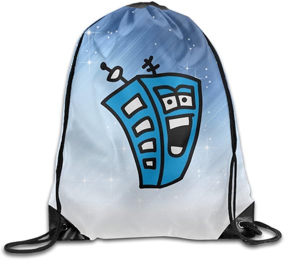 Amazon Co Jp ファッション メンズ レディース キュート マンガ マンション イラスト 巾着バックパック ストレージ 釣りピクニック 多機能 ホワイト Size One Size 服 ファッション小物