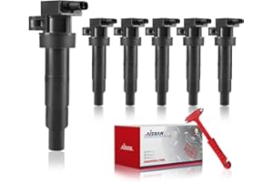AISHAN Set of 6 Ignition Coil Pack Compatible with Hyundai Kia Genesis Azera Santa Fe Sonata Veracruz Sedona Sorento Cadenza Borrego Amanti | Replace# UF546 UF-546