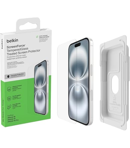iPhone 14 Pro 128GB silver、belkinガラスフィルム Amazon.com: Belkin UltraGlass iPhone 14, iPhone 13 Pro