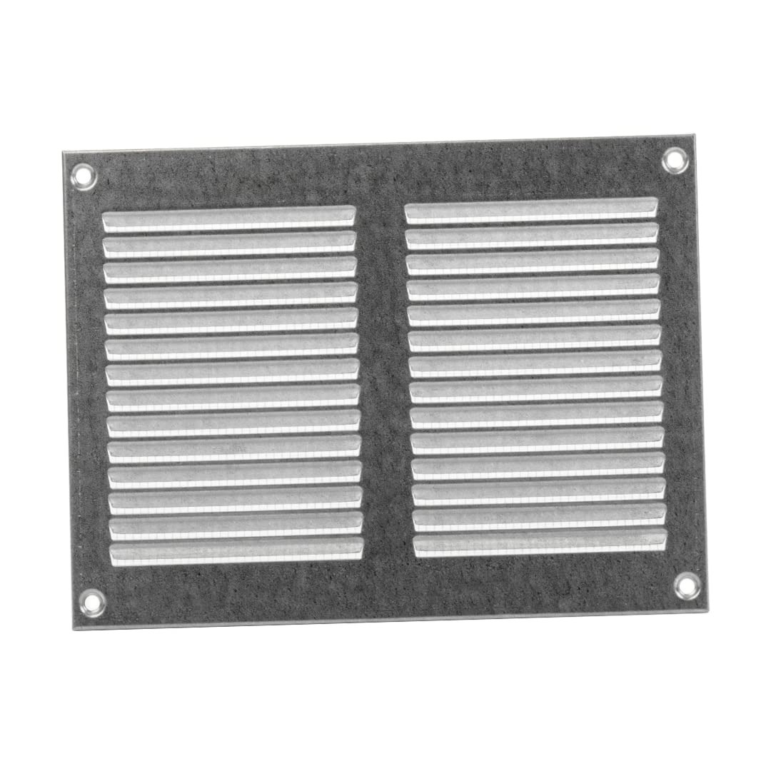 Ventilation Grille Exhaust Grille with Insect Protection Exhaust Air Supply Metal Grille 200 x 150 mm Galvanised
