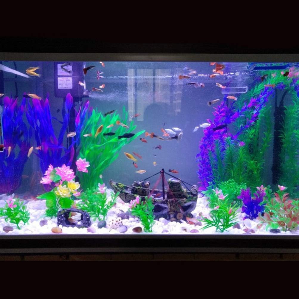 Amazon Popetpop 人工水草水槽の植物飾り樹脂石人工岩のアクアリウムの飾り山苔洞窟 Popetpop 人工水草 通販