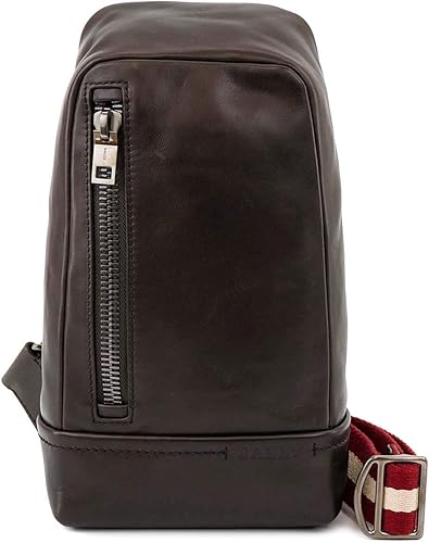 Amazon バリー Bally ショルダーバッグ Sling Bag メンズ Chocolate 並行輸入品 ボディ バッグ ワンショルダー
