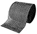 Black Diamond Sparkling Rhinestone Bling Wrap Ribbon Bulk DIY Roll for Event Decorations, Wedding Cake, Bridal/Baby Shower, Birthdays, Arts & Crafts Vase & Party Decorations - 30 Ft - 1 Roll