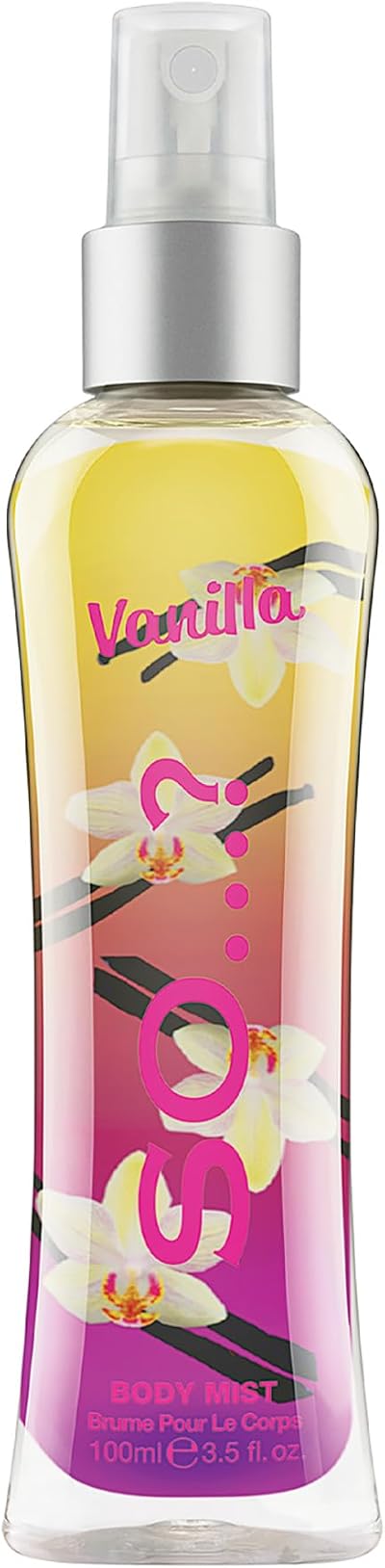 SO Vanilla Body Mist Fragrance Spray Women Travel Size 100ml Sweet Scent Vegan