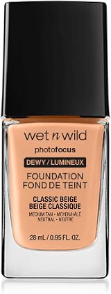 Wet n Wild Photo Focus Dewy Foundation Hydrating Liquid Foundation Classic Beige view 1