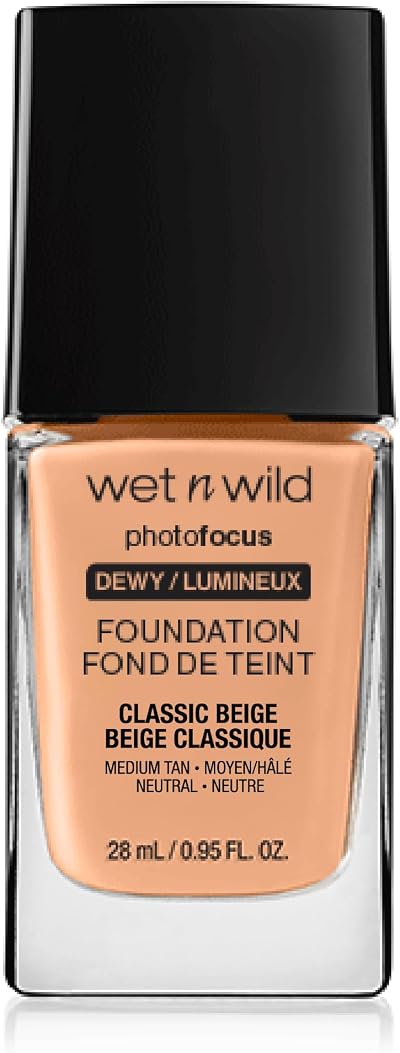 Wet n Wild Photo Focus Dewy Foundation Hydrating Liquid Foundation Classic Beige