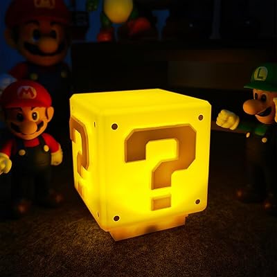 3D Icon Light Night Lights, Lampe Würfel, Quadratische Ziegel Kann Ton Schlafzimmer, Kids Desk Lamp Tisch Lampe Schlafzimmer, Kinder Spielzeug Nacht Lamp