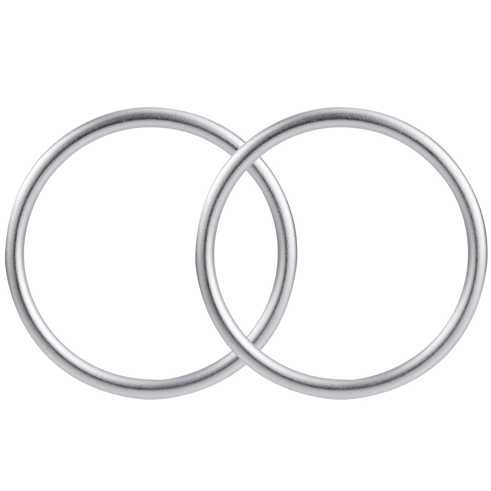 Baby Sling Rings Baby Carrier Rings Aluminum Wrap Rings Accessory for Infants Toddlers Newborn Kids Children Silver 2pcs