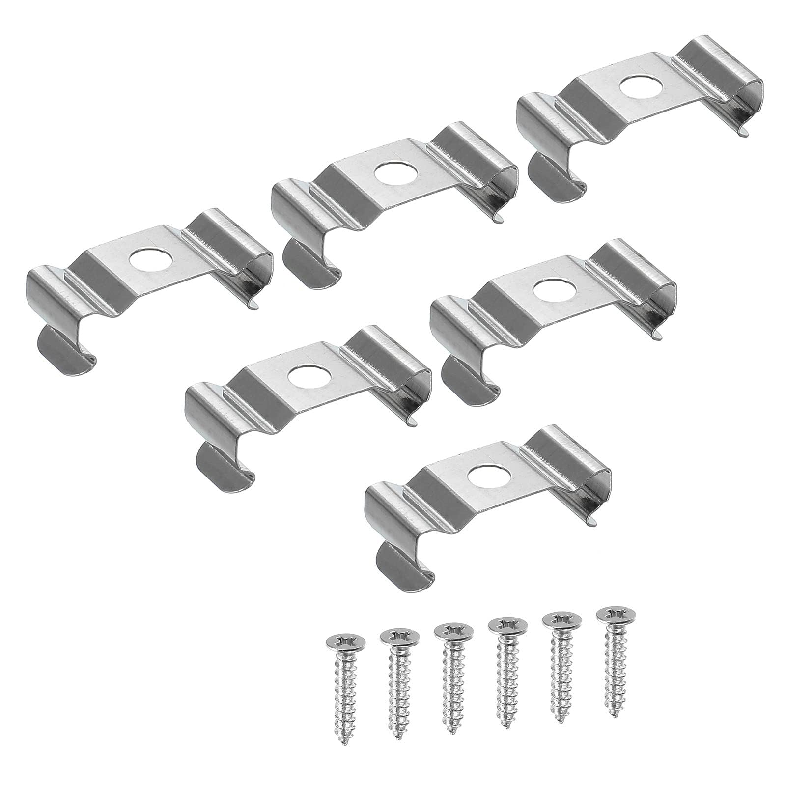 TOP-VIGOR 10Pcs T5 Clips Bracket Hanger Fluorescent Tube Light Fixture Holder Clamps with Screws for LED Bulbs Ceiling Lamp to Prevent Sagging
