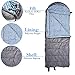 Sakari Sisu Sleeping Bag - 3 Season Envelope Sleeping Bag; Compression Sack and Carabiner Included