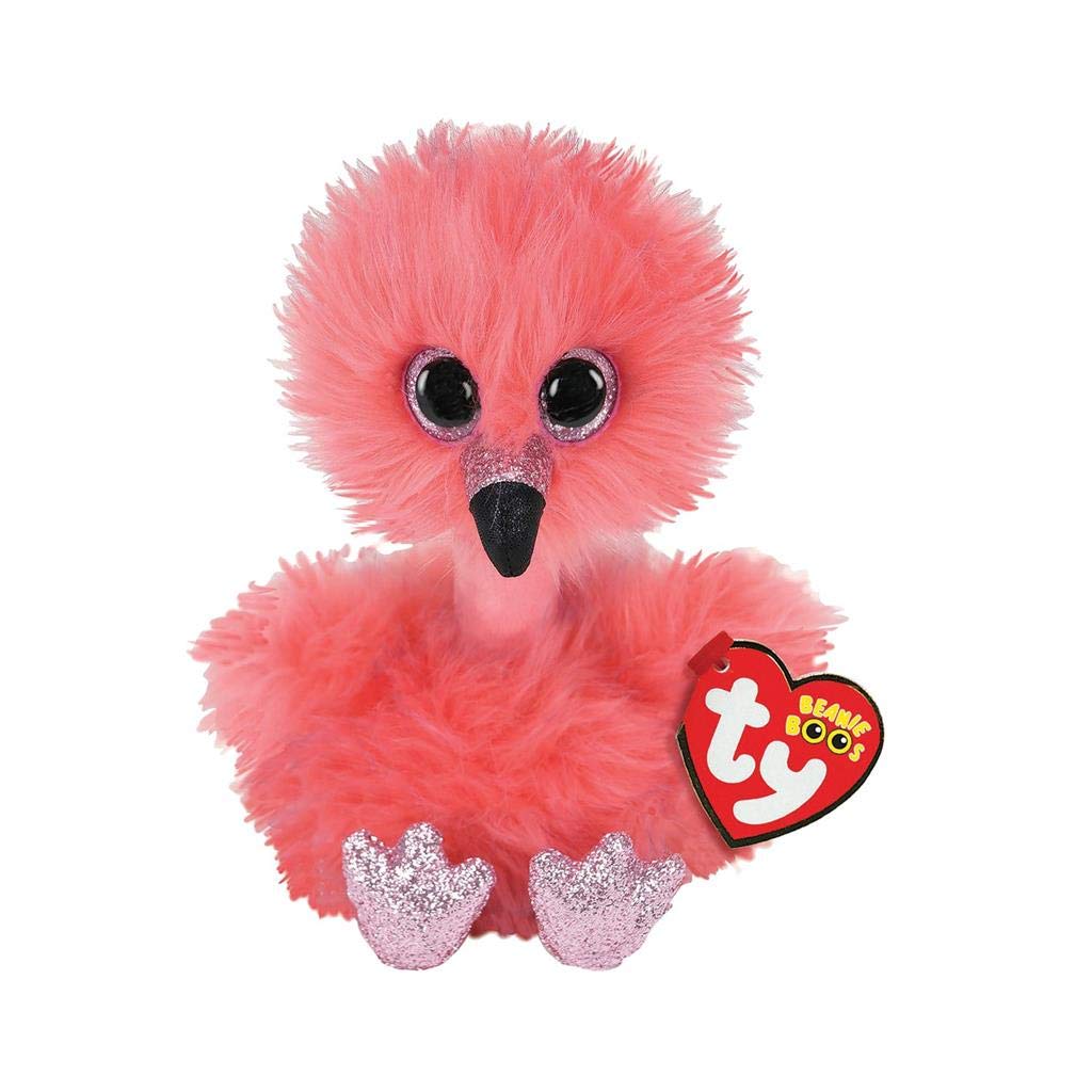 TY Toys 2005079 Franny Flamingo - Beanie Boos Stuffed Animal, Multicoloured, 15cm