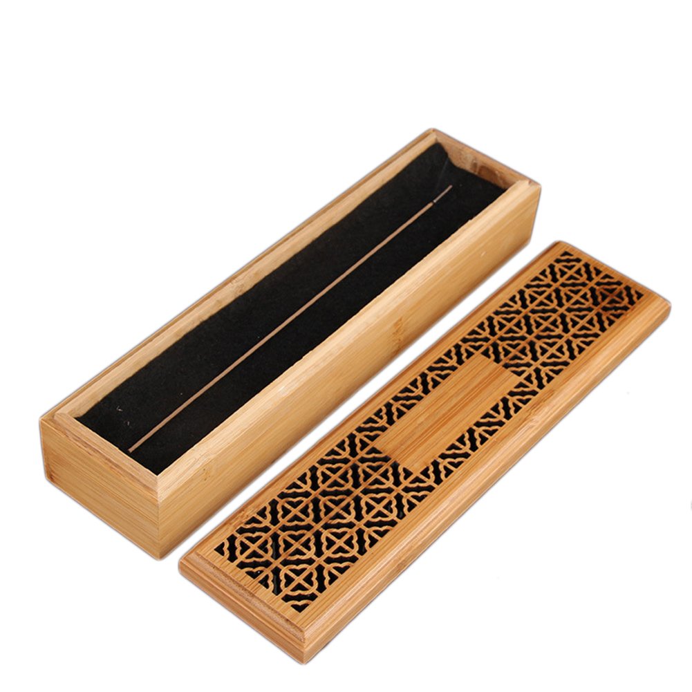 Wooden Incense Box DoubleLayer Incense Coffin Burner Incense Holder