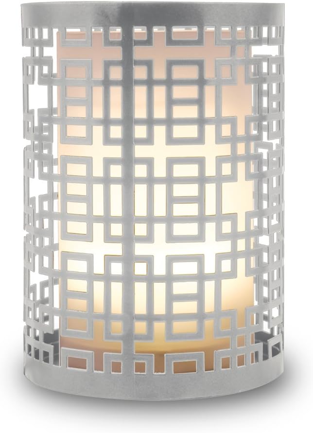 RevitaSpa Ultrasonic Aromatherapy Diffuser & Flameless Candle – Bring The Spa to Your Home! (Silver)