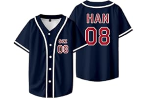 babyhealthy Felix Baseball Jersey Bangchan Chaotic Han in Hyunjin Lee Know Changbin Seungmin Dominate World Tour Merch