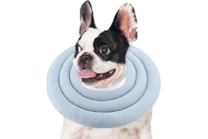 GoGoPaw Soft Dog Cone for Small Medium Dogs and Cats, Adjustable Dog Cone Alternative After Surgery, Water Resistant Pet Recovery Cone Collar for Large Dogs to Stop Licking Wounds