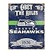 Seattle Seahawks Embossed Metal Sign