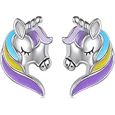 S925 Sterling Silver Unicorn, Cat, Elephant, Penguin Animal Stud Earrings - Forever Love Gift for Her, Women, Daughter