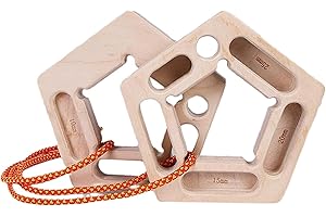 Hangboard Rock Climbing Holds Finger Strengthener for Pull-up Grip Arm Training Indoor and Outdoor Double-Sided Non-Slip Port