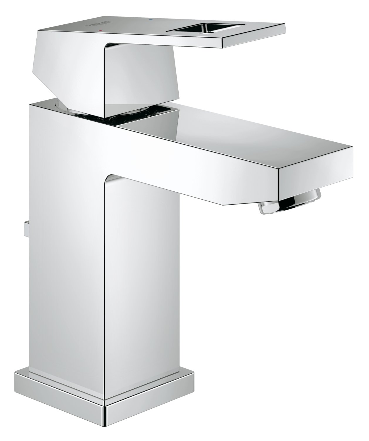 GROHE 2312700E Eurocube Bathroom Tap (Pop-Up Waste, Regular Spout and Ecojoy)