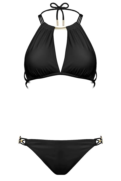 Maryan Mehlhorn Glam Neckholder Bikini mit Schmuckelement Bikini-Set
