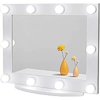 Waneway Hollywood Vanity Mirror with Lights, Large Lighted Makeup Mirror for Dressing Room & Bedroom, Light-up Dressing Table
