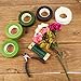 10 Rolls Floral Tapes Christmas Floral Adhesives with 5 Colors, 0.5 Inch Wide by 30 Yard for Bouquet Stem Wrap Florist Tapes Flowers Making Tapes (Dark Green, Green, Grass Green, White, Coffee Brown)