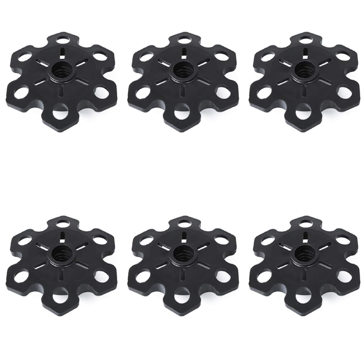 Azarxis Rubber Tips Walking Stick Caps Alpenstock Rubber Head Cover Protectors Ends for Hiking Trekking Stick Pole Tips Replacement Fits Most Asphalt Rock and Snow Mud Ground (Snow Baskets - 6 pcs)