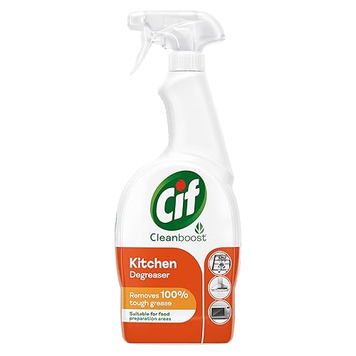 Cif Cleanboost Kitchen Spray 100% tough grease removal for cleaning ceramic, chrome and enamel surfaces 700 ml