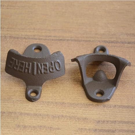 PiniceCore 1Pc Bier Flaschenöffner Ohne Srew Vintage antike Eisen Wand