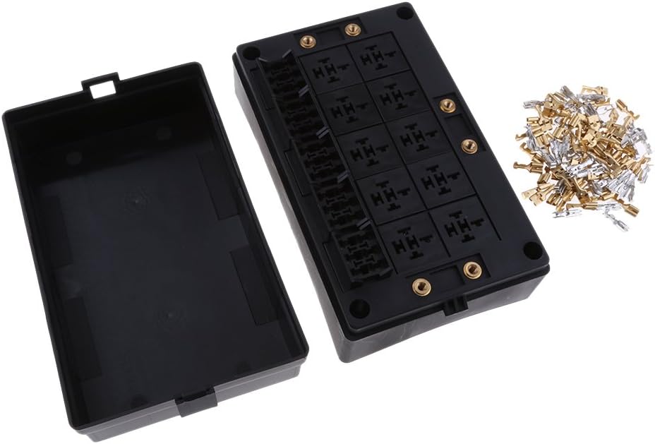 SPORWAY 6Pcs Portafusibili 12V ANS: portafusibili per auto e 6 Mega